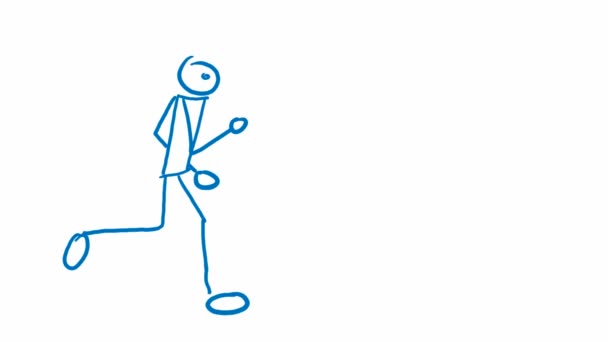 Doodle runner com bolha de fala
 - Filmagem, Vídeo
