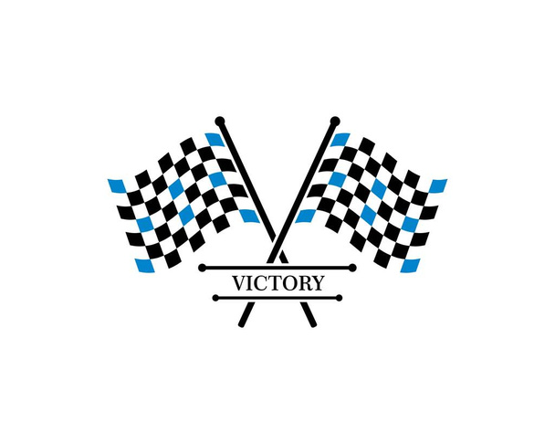ícone bandeira de corrida do vetor de ilustração automotif
 - Vetor, Imagem