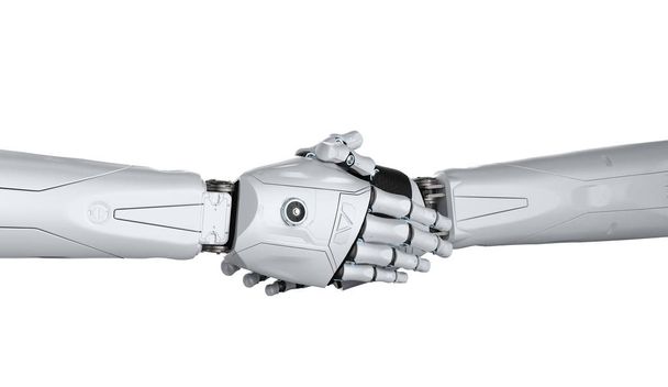 robotin kädenpuristus
 - Valokuva, kuva