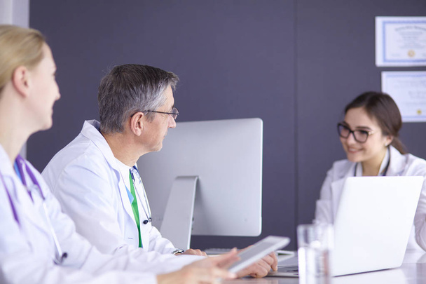 Doctors having a medical discussion in a meeting room - Photo, Image