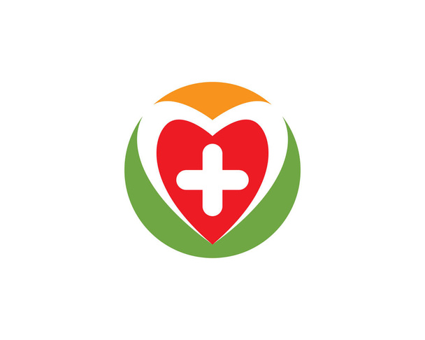 Tıbbi sağlık simgesi logo tasarım vektör şablonu - Vektör, Görsel