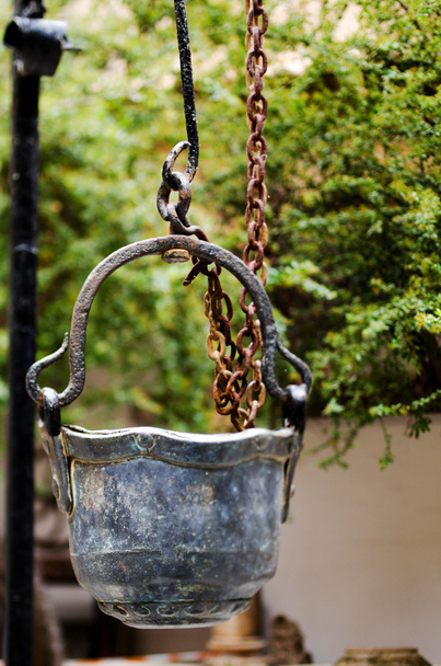 Antique metal bucket - Photo, Image