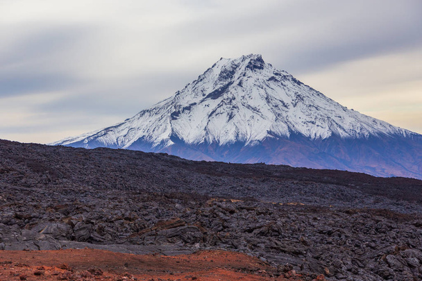 Monte Bolshaya Udina, masivo volcánico, uno de los complejos volcánicos en Kamchatka, Rusia
. - Foto, Imagen