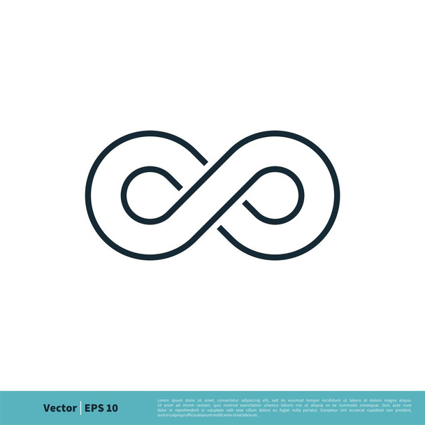 Pictogramme Infinity Sign - Modèle de logo
 - Vecteur, image