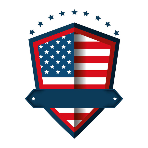 united states of america emblematic shield - Vector, Image