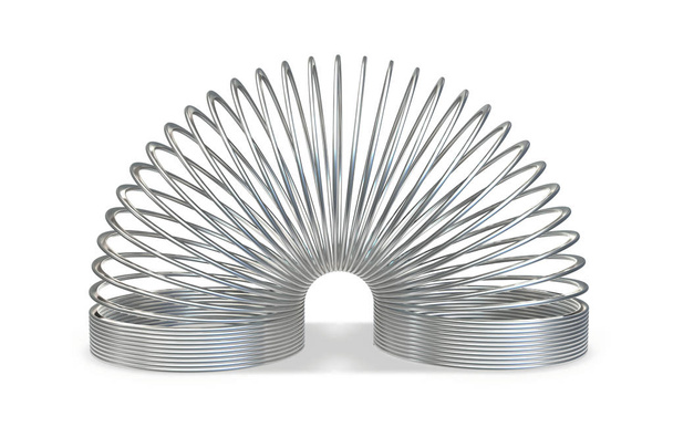 Rendement 3D du ressort en spirale métallique jouet
 - Photo, image