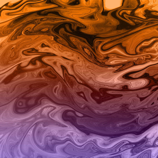 Gold Marmor und flüssigen abstrakten Hintergrund mit Ölgemälde Streifen - Foto, Bild