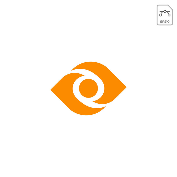 göz logosu veya sembol tasarım vektör simgesi illüstrasyon öğesi yalıtılmış - Vektör, Görsel