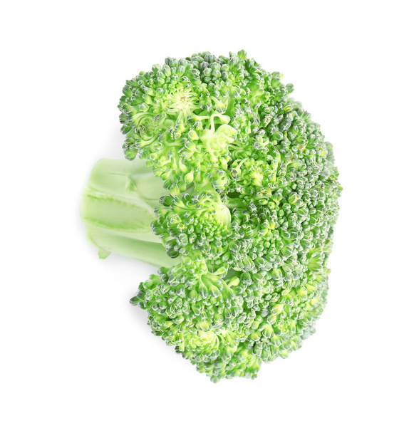 Fresh green broccoli on white background. Organic food - Fotó, kép