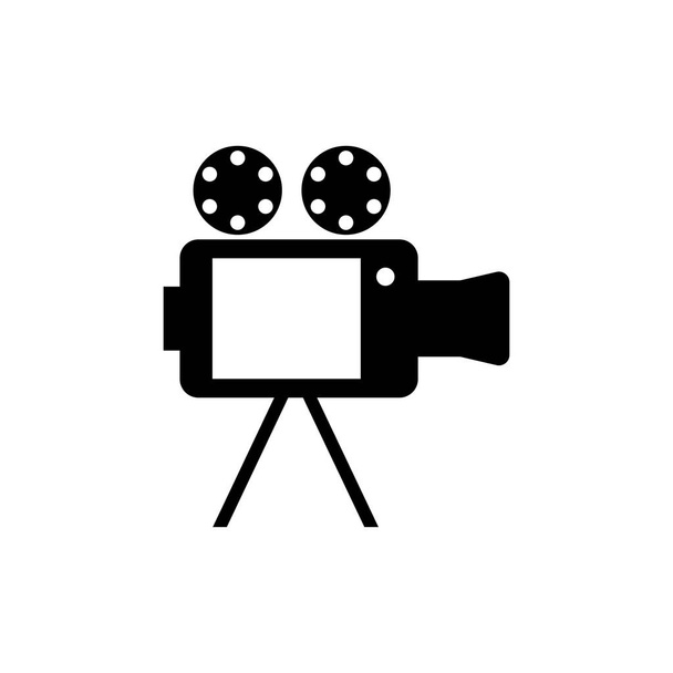 Icône de caméra vidéo isolée sur fond blanc. Illustration vectorielle - Vecteur, image