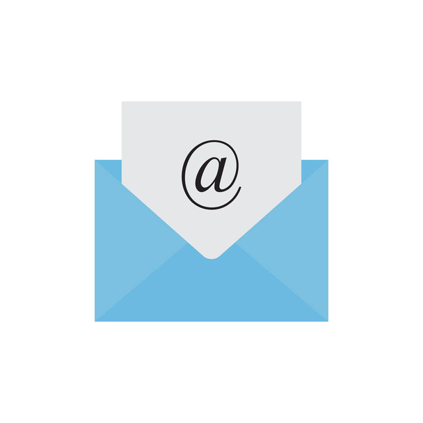 Icône email. Icône enveloppe de courrier isolé sur fond blanc. Illustration vectorielle
 - Vecteur, image