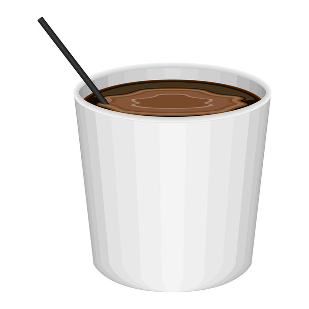 Isolated plastic cup for coffee - Vektor, Bild