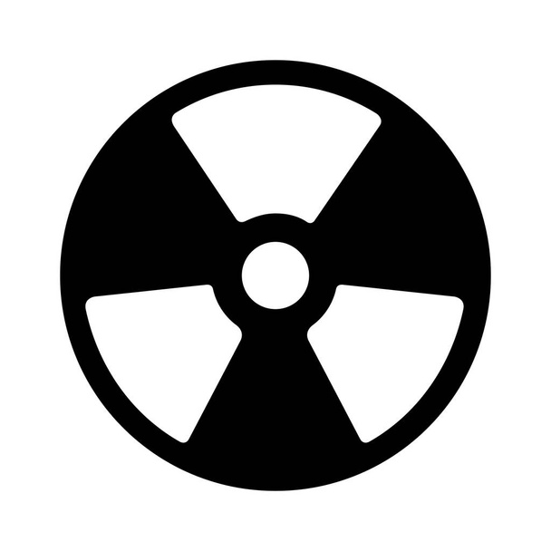 Isolated nuclear symbol on a white background - Vetor, Imagem