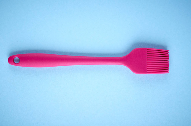 Silicone brush for prepare food, flat lay - Fotografie, Obrázek
