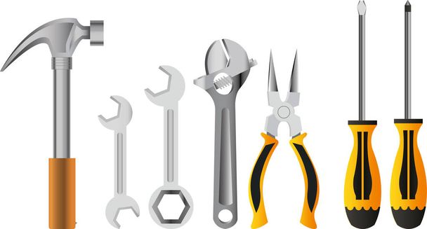repair tools vector illustration - Vettoriali, immagini