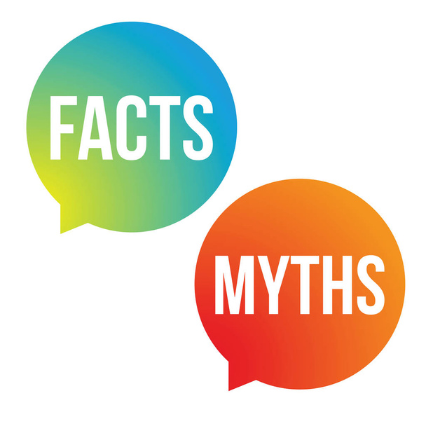 Facts Myths speech bubbles vector - Vector, Image