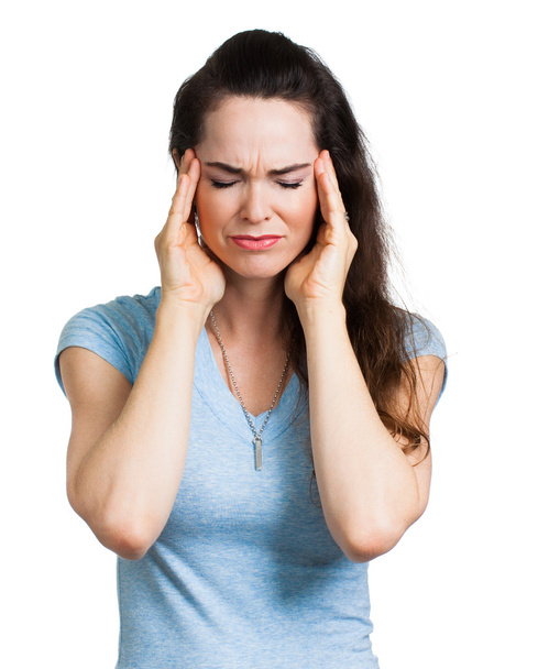Woman suffering from headache - Foto, Imagen