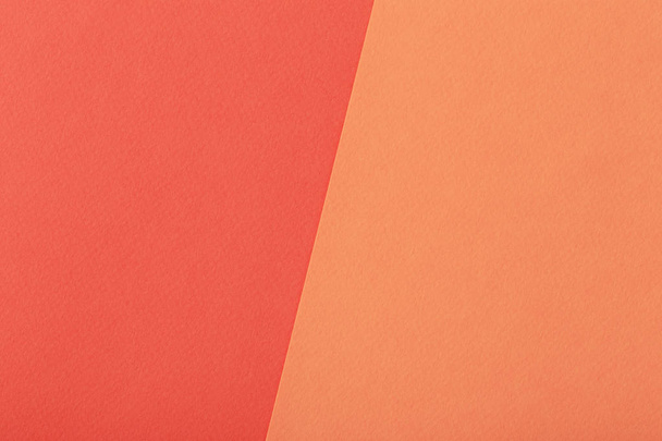 two-tone paper red and orange background - Foto, Imagen