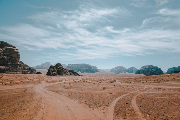 landscape of desert of Jordan, Asia - Foto, afbeelding