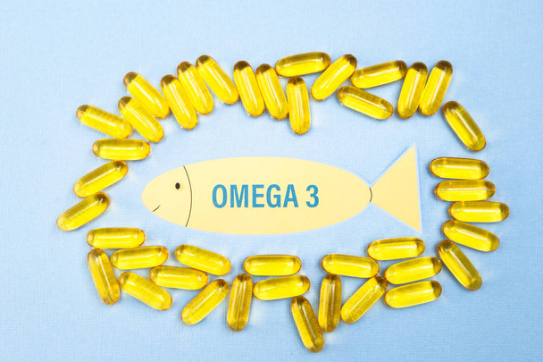 aceite de pescado omega 3 cápsulas de gel blando, producto saludable y
   - Foto, Imagen