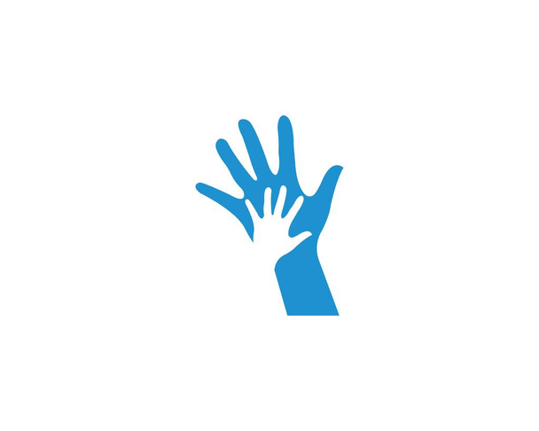 Hand Care Logo Template vector icon  - Vetor, Imagem