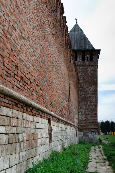 Smolensk, Russia - July 12, 2011: Fragment of the Smolensk fortress wall - Foto, Imagem