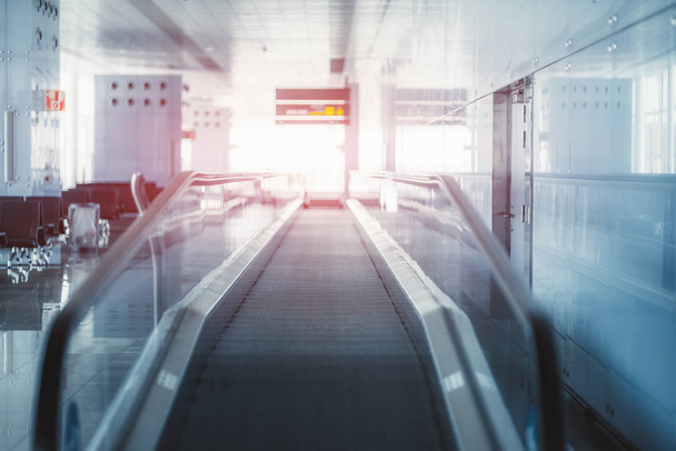 An indoor travelator with a flare - Photo, Image