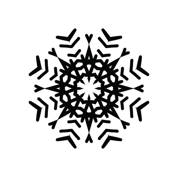 artístico moderno floco de neve padrão fundo
 - Foto, Imagem