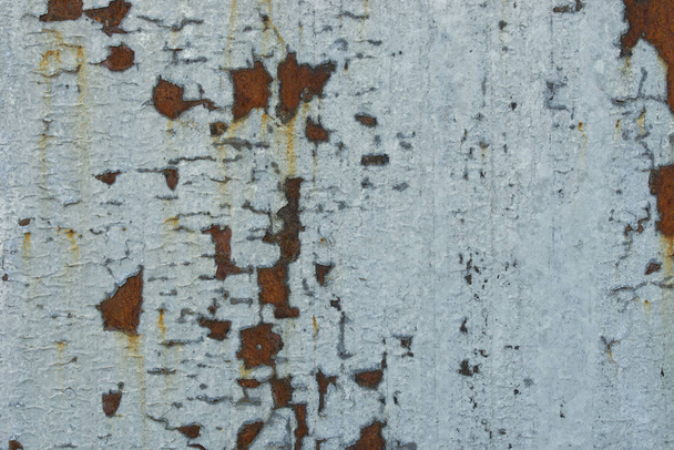 rusted galvanized steel metallic background texture - Фото, зображення