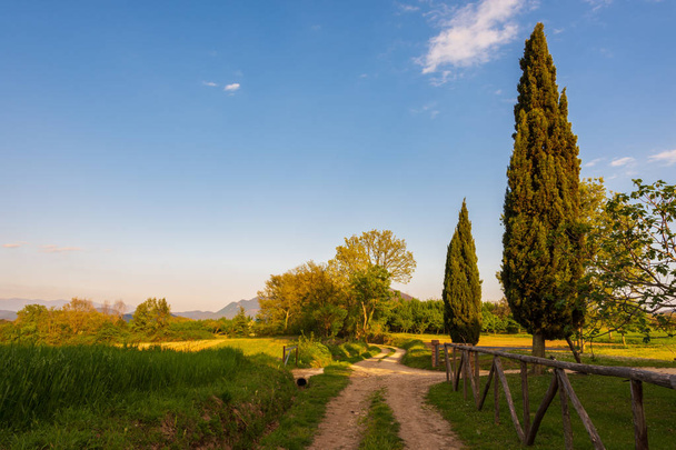Campanie Felix, Italie. Magnifique vue sur l'un des plus beaux sites du sud de l'Italie appelé par les Romains antiques Campanie Felix. - Photo, image
