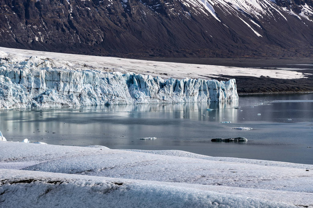 Skaftafell İzlanda buzulu  - Fotoğraf, Görsel