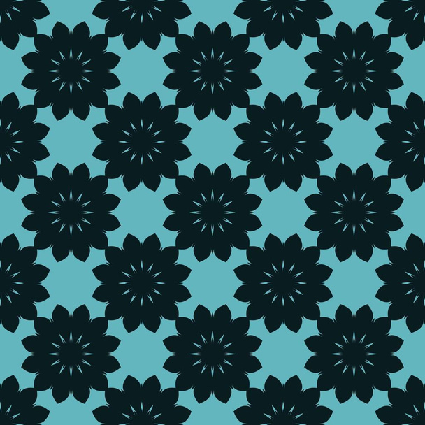 blue black rendering kaleidoscope abstract ornaments background - Zdjęcie, obraz