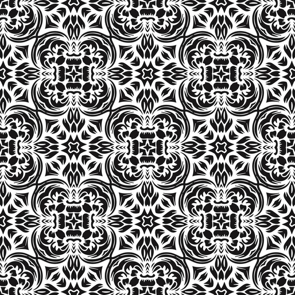 白黒のモダンな抽象パターン背景 - 写真・画像