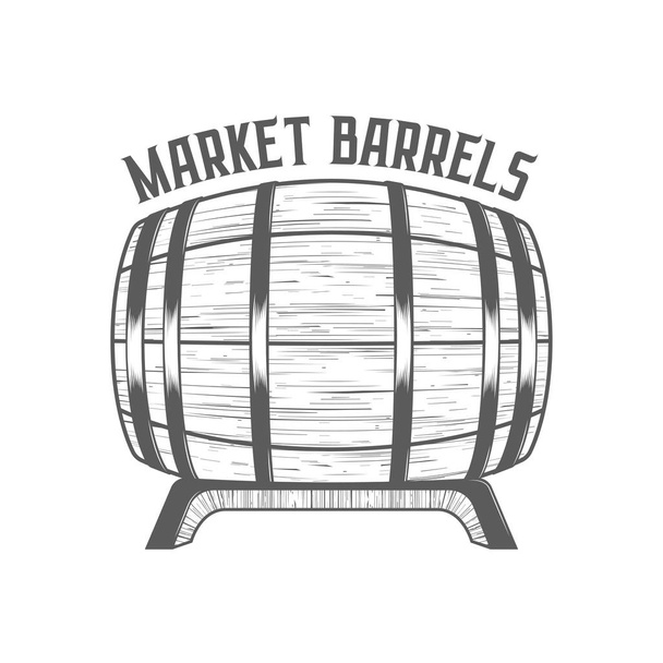 Logotipo de barriles de mercado
. - Vector, Imagen