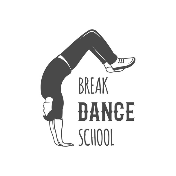 Break Dans Okulu Logotürü. - Vektör, Görsel