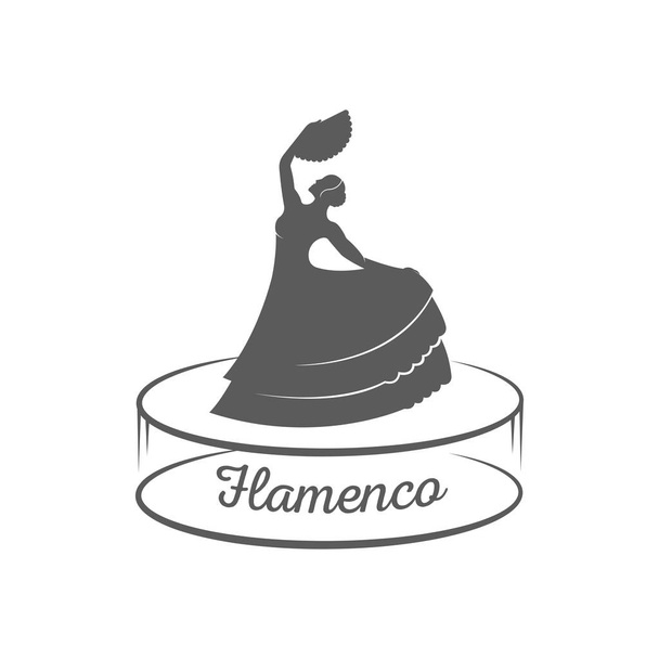 Flamenco-Logo. - Vektor, Bild