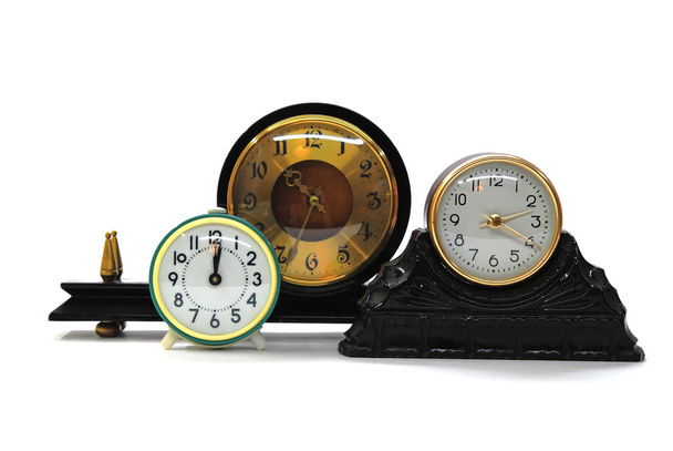 τρεις ρετρό ρολόγια - Φωτογραφία, εικόνα