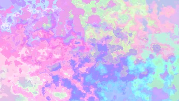 astratto animato scintillante macchiato sfondo video loop senza soluzione di continuità - acquerello effetto splotch - carino olografico spettro a colori pieno bambino rosa, blu, viola, giallo, arancione, verde
 - Filmati, video
