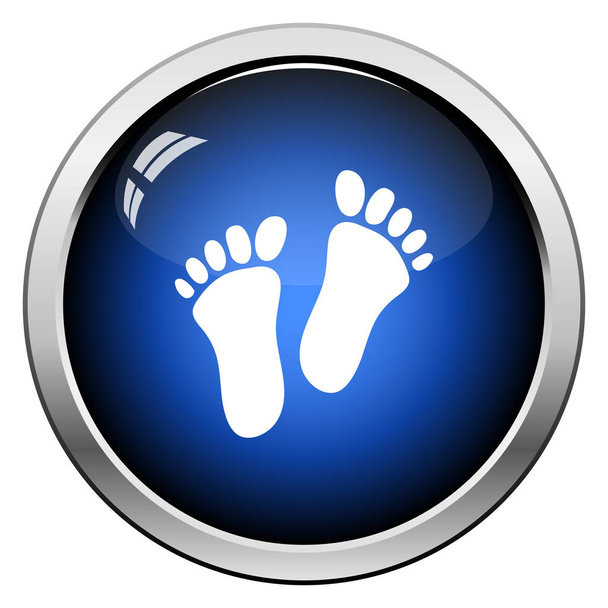 Fußabdruck-Symbol - Vektor, Bild