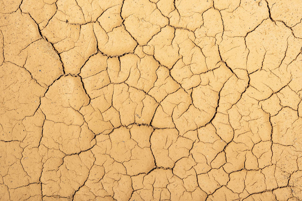 Dry cracked clay texture. Consequences of global warming. Climate change - Photo, Image