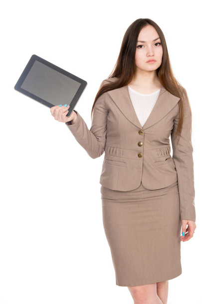Femme utilisant une tablette numérique PC
 - Photo, image