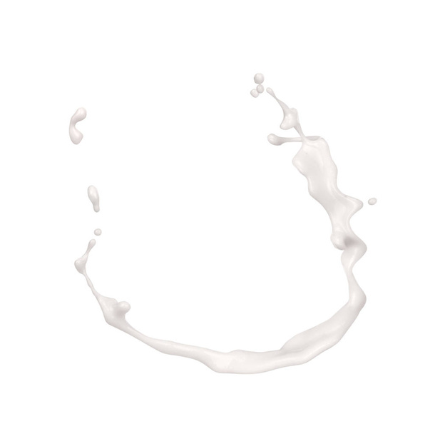 splash of milk on a white background - Фото, изображение