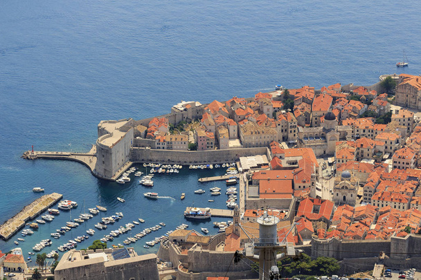 Luftaufnahme der Altstadt Dubrovnik, Kroatien - Foto, Bild