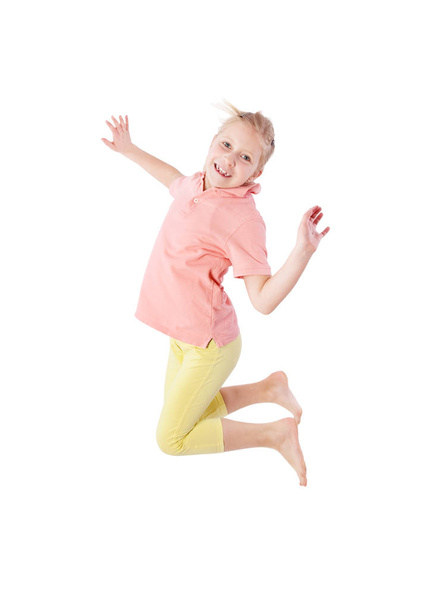 young girl jumping - Foto, afbeelding