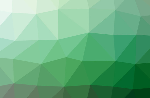 Illustration of abstract Green horizontal low poly background. Beautiful polygon design pattern.  - Foto, imagen