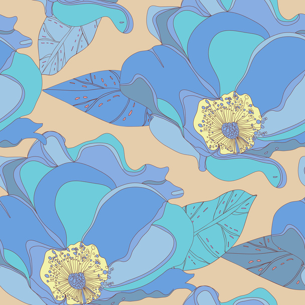 Floral texture - Vector, Image