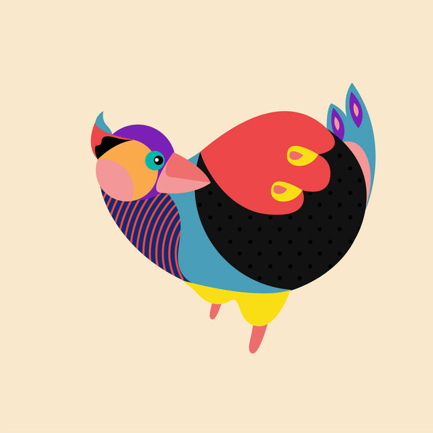 Vector Illustration Colorful Bird. Illustration can Use for Logo, pattern, background, print, fabric, website, landing page and decoration. - Vector - Vector, Image
