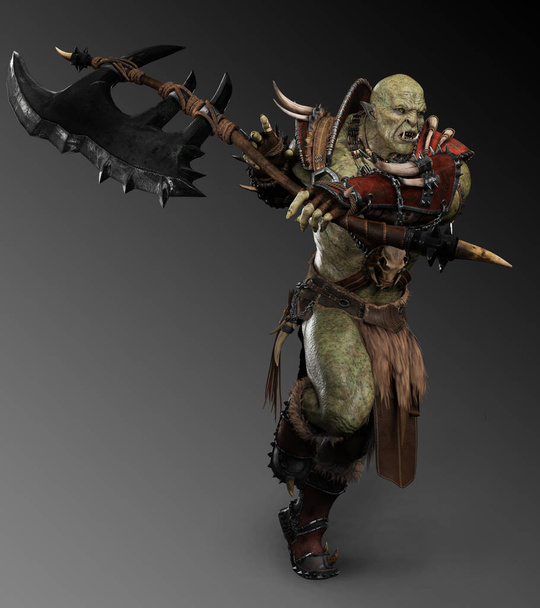 Fantasie Orc of Troll Warrior - Foto, afbeelding