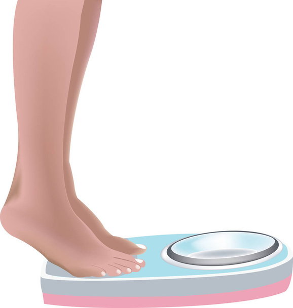 weight measurement diet - Vector, Image
