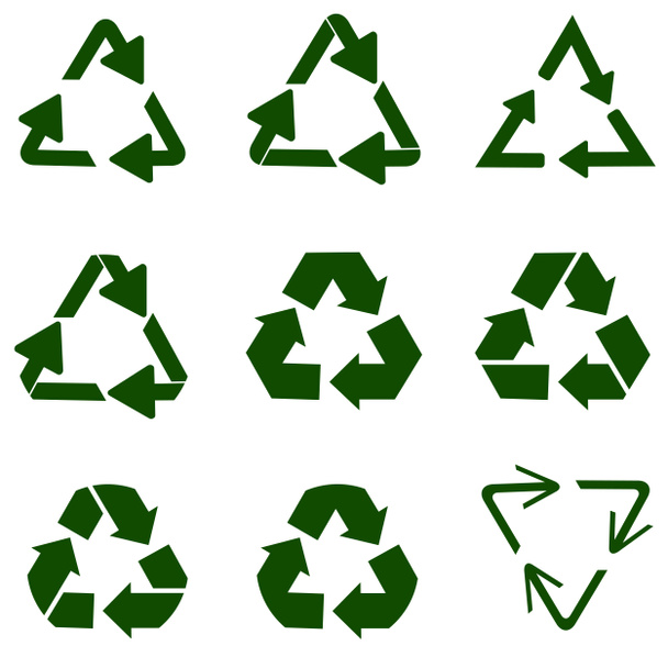 kierrätys symboli ekologisesti puhdasta varoja, joukko nuolia
 - Valokuva, kuva
